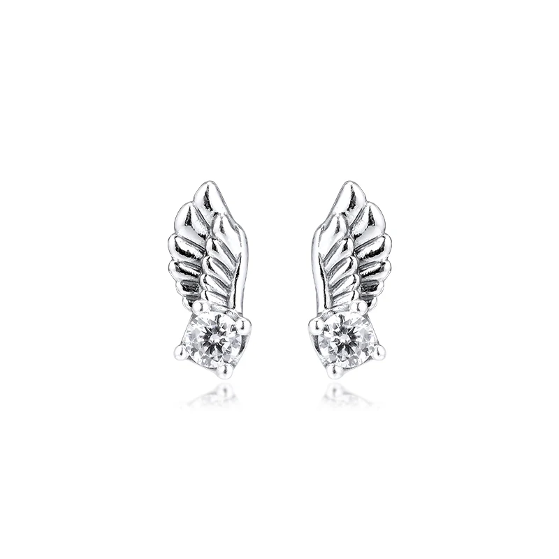 

Серьги женские из серебра 925 пробы с блестящим ангелом