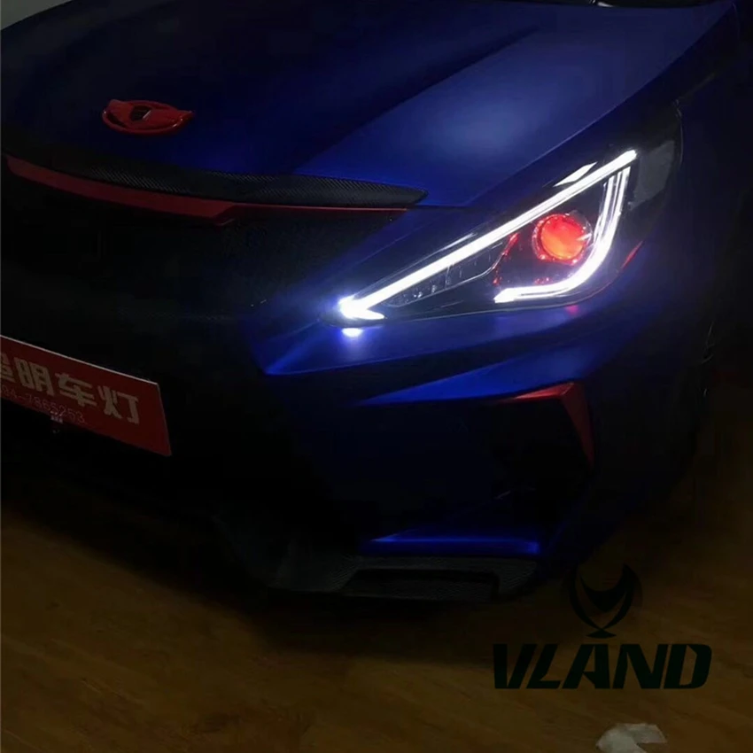 VLAND завод для автомобильных головных ламп Sonata светодиодные фары 2011 2012 2014 с