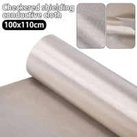 1 yard emf protection fabric anti radiation blocking rfid signal wifi emi lf rf shielding conductive fabric cloth for lining