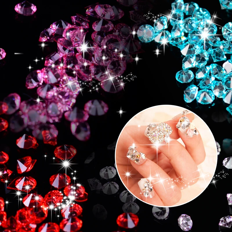 

12 цветов Стразы для ногтей 2 мм акриловые стразы для дизайна ногтей украшение для УФ геля телефона ноутбука инструменты для ногтей «сделай с...