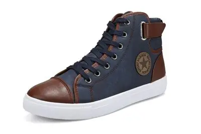 

2020 Winter New Retro Men's Shoes British Short Boots Shoes male High Top Board shoes Casual Canvas Sneakers Man