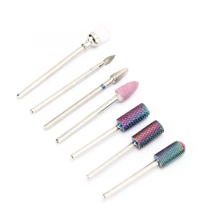 Качественные сверла для ногтей из вольфрамовой стали 7 шт./компл.|Принадлежности