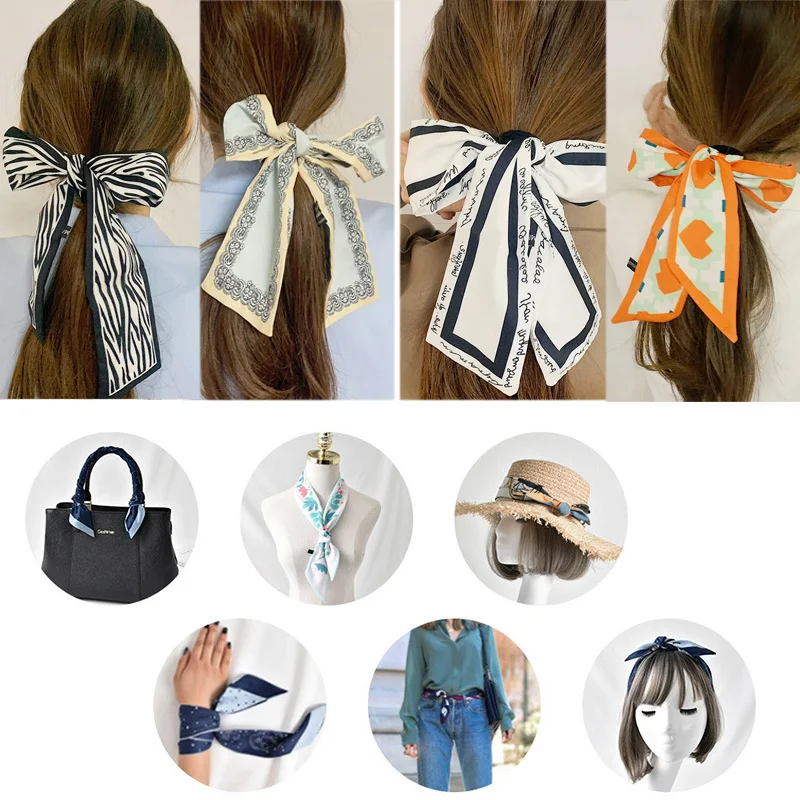 Новый простой шифоновый ободок во французском стиле с лентой женский элегантный