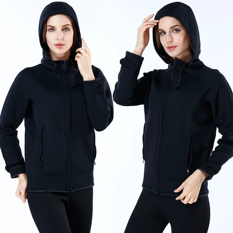 Diving  Men's 2mm Warm Neoprene Casual Leisure Long Sleeve Loose Sports Coat Hoodie Jacket With Zipper For Men And Women