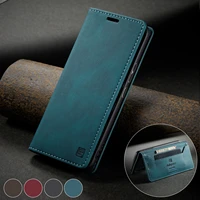 luxury book leather stand case for samsung galaxy a40 a41 a70 a42 5g a30s a50s magnetic phone cover with rfid blocking material
