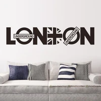 fashion london words wall sticker quotes wall decal home decor vinyl for living room vinyl mural wallpaper es 103