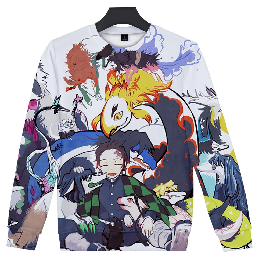 

Popular Novelty Demon Slayer Kimetsu No Yaiba 3D Print O-neck Sweatshirts Men/Women Youthful Adult/Child Round Neck Sweatshirts