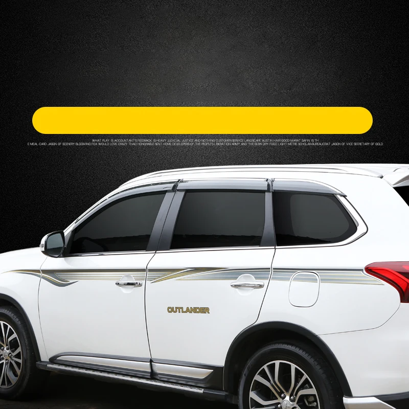 Lsrtw2017 кузова гирлянда Стикеры для Mitsubishi Outlander 2013 аварийный стопор для автомобилей