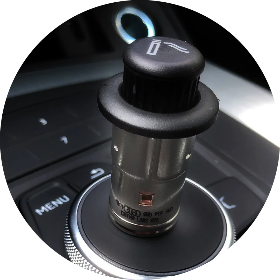 

AZGIANT Cigarette Lighter Cover Chrome Plated Cigarette Lighter Plug For Audi A3 A4 A5 A6 Q3 Q5 RS7 4H0919311/4L0919311