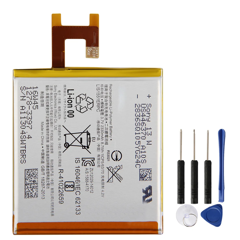 Оригинальный сменный аккумулятор LIS1502ERPC для Sony Xperia Z L36h L36i c6602 SO 02E C6603 S39H LIS1551ERPC