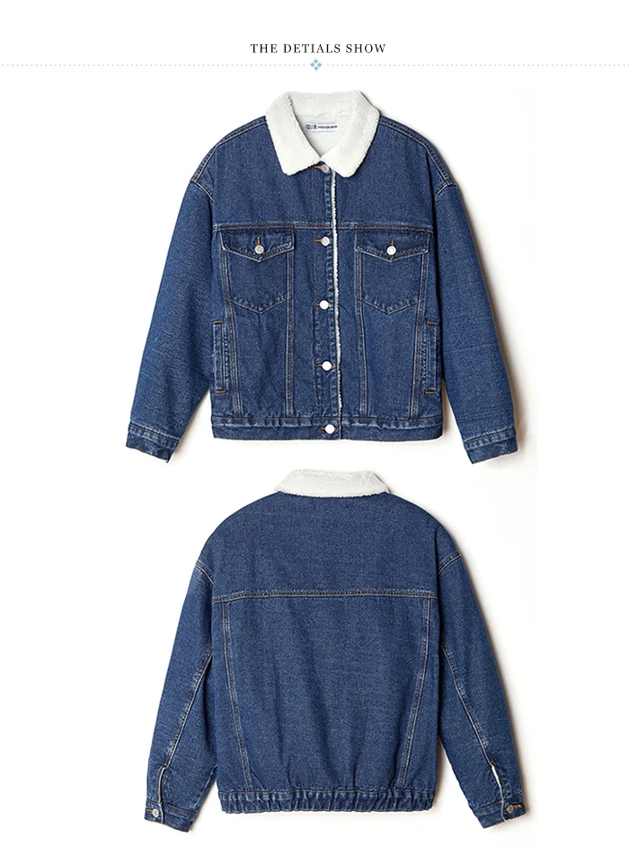 Женская теплая джинсовая куртка LEIJIJEANS, повседневная куртка из денима с начесом, новая модель 9250R большого размера на зиму