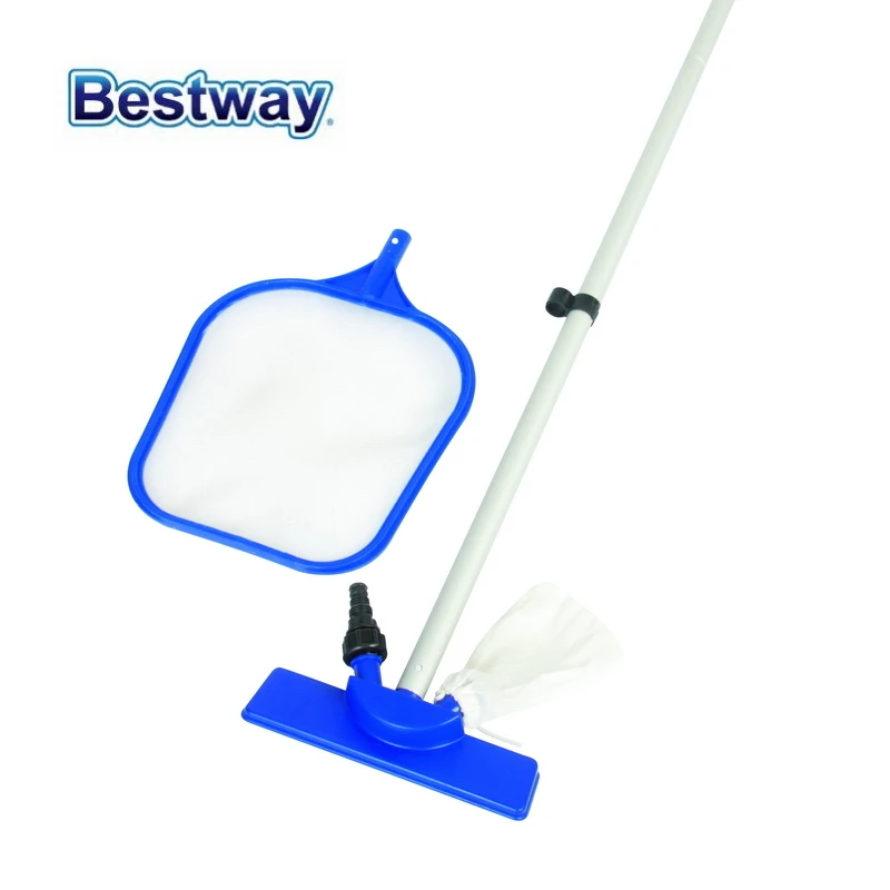 

P 58013 Bestway 2.03m Special Cleaning Set for Swimming Pool 80" Maintenance Kit:Clean Cast Skimmer+Al Broom Pole for Pool