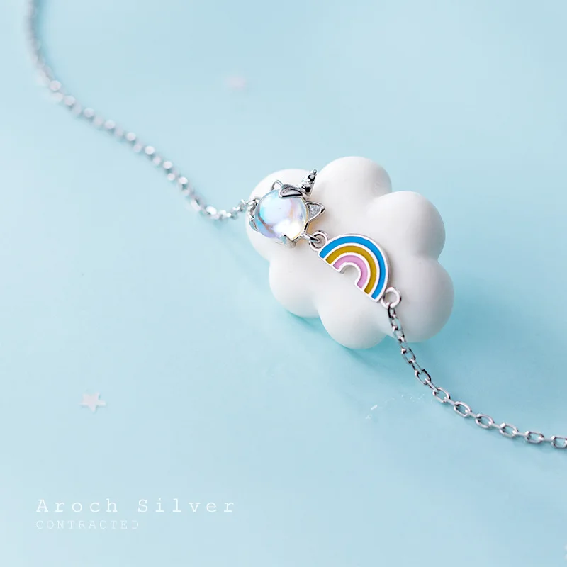 Браслет женский хипстер капающий резиновый Радужный с единорогом S3261|Гибкие и