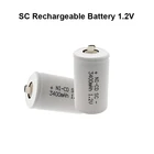 3400 мАч 1,2 в перезаряжаемая батарея 1,2 в Sub C стандартная ячейка с сварочными вкладками для электрической дрели шуруповерта батареи