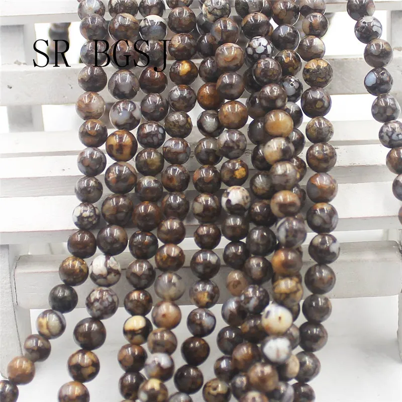 Бесплатная доставка 6 мм 8 10 круглый огненный валун опал свободное ювелирное