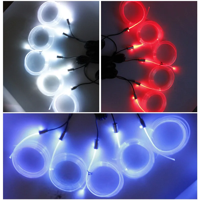 Оптоволоконный светсветильник льник приложение для автомобиля цветной холодный