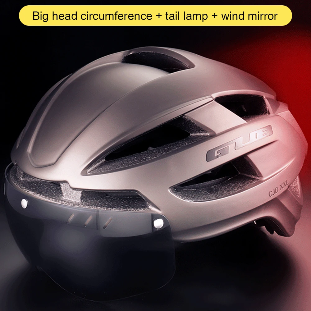 

GUB CJD Cycling Bicycle Helmet Cycling Helmet Road MTB Bike Goggle Helmet with LED Safety Light XXL Size