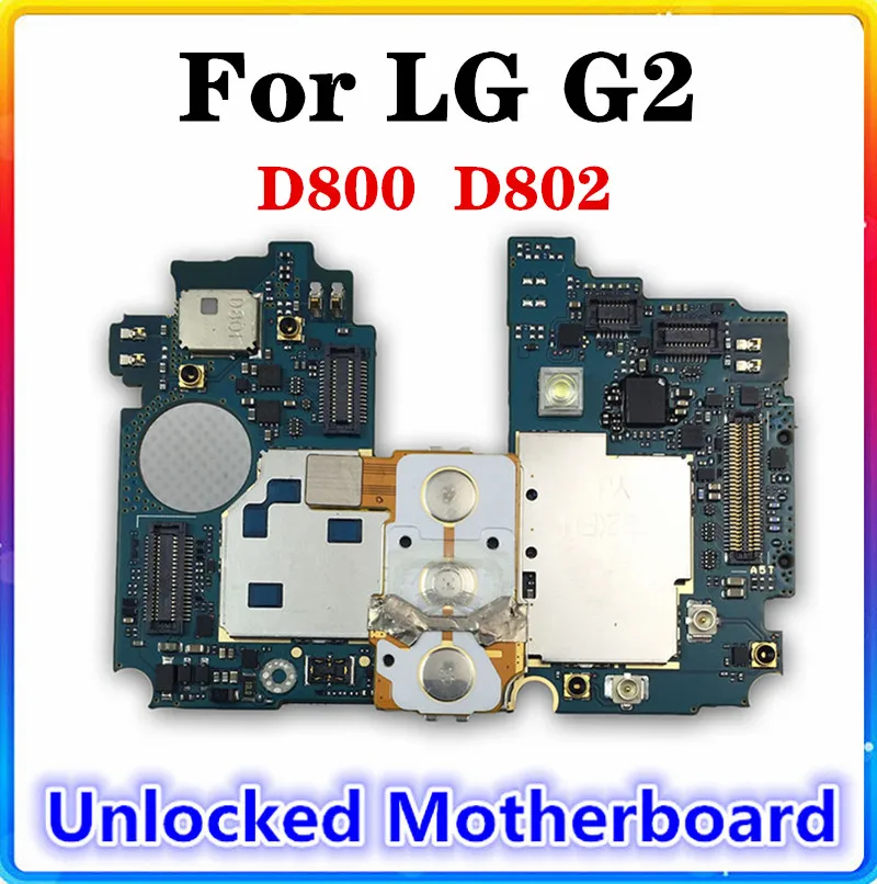 Материнская плата для LG G2 D802 D800 16 ГБ 32 Гб ПЗУ 100% оригинал замена чистой
