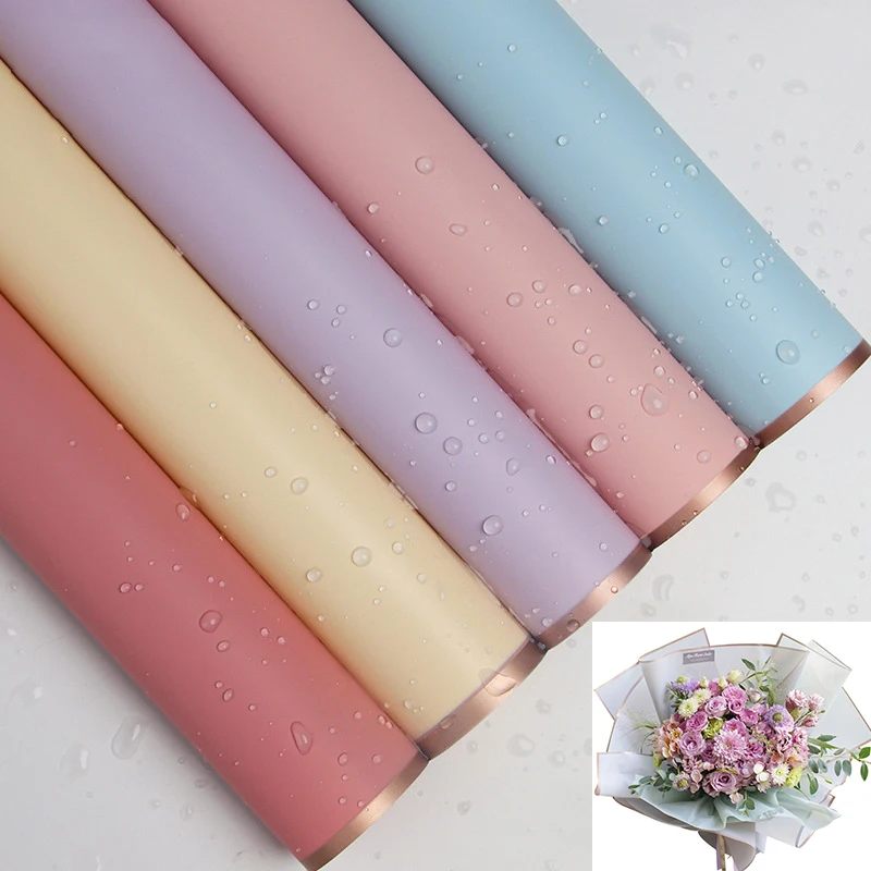 

20pcs Flowers Two-tone Paper Packaging Gift Wrapping Neutral Color Florist Wrapping Paper Flower Bouquet Supplies