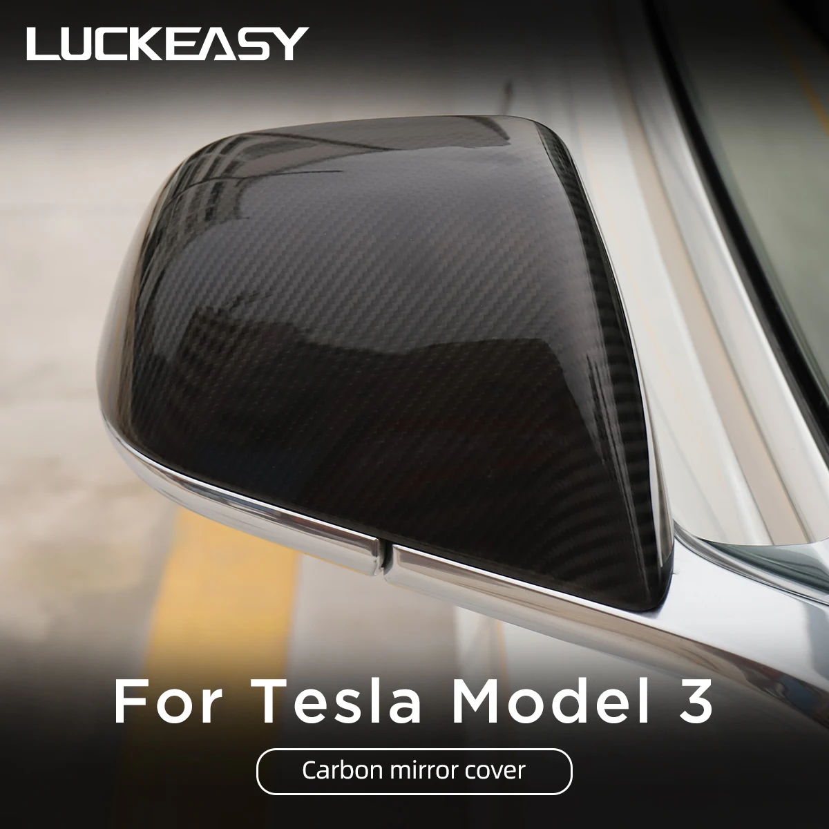 

For Tesla Model 3 Model Y S X 2016-2022 Car Exterior Accessories Carbon Fiber Side Rearview Mirror Cover Protection model3