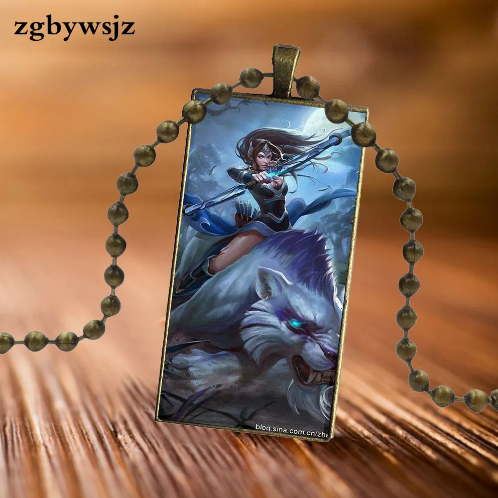 Mirana Dota 2 старинные ювелирные изделия нержавеющей стали Цвет кабошоны