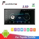 Автомагнитола AMPrime, мультимедийный плеер на Android, с GPS, Wi-Fi, сенсорным экраном, камерой заднего вида, с функцией Mirror Link, FM, AUX, USB, типоразмер 2DIN