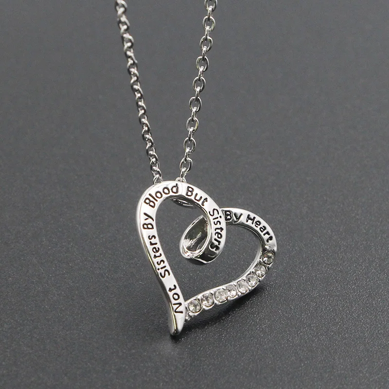 Не сестры по крови но сердцу ожерелье цепочка из нержавеющей стали ожерелья для