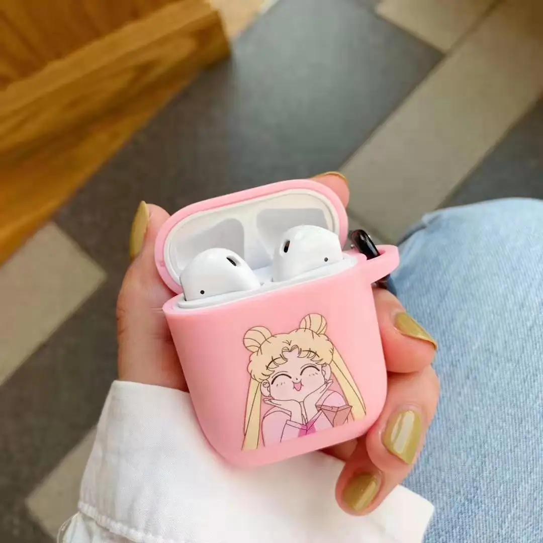 3D мультфильм для Airpods силиконовый стежок чехол для Apple Air pods милый чехол для гарнитуры наушников чехол для Earpods аксессуары