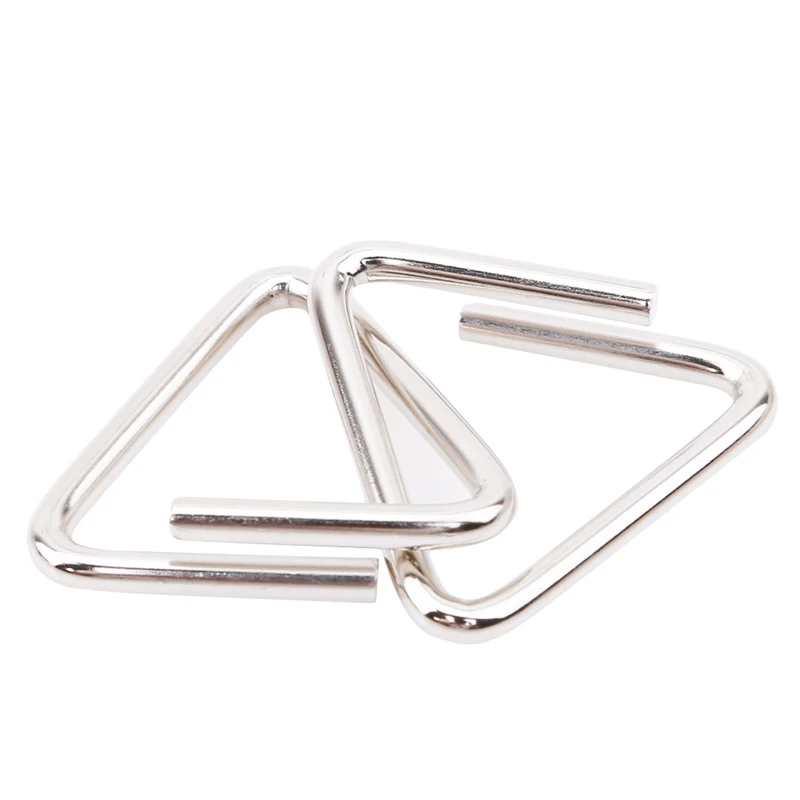 

New 10Pcs Classic IQ Metal Wire Puzzle Baffling Brain Teaser Magic Rings Puzzles Game Toys for Adults Children