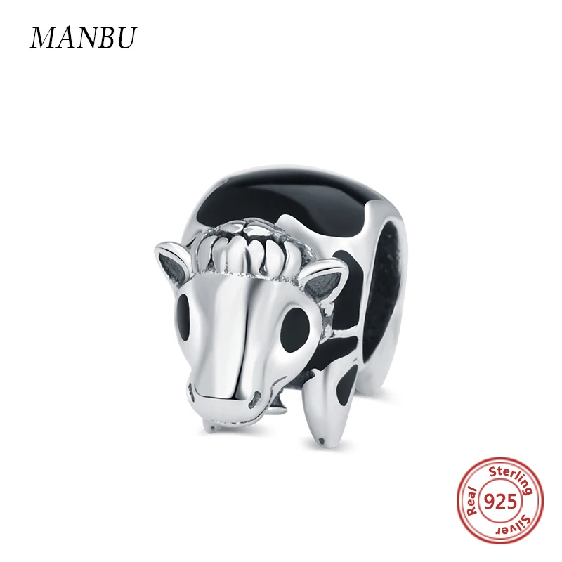 Классические молочные коровы черно-белые амулеты рукоделие ювелирные бусины Fit