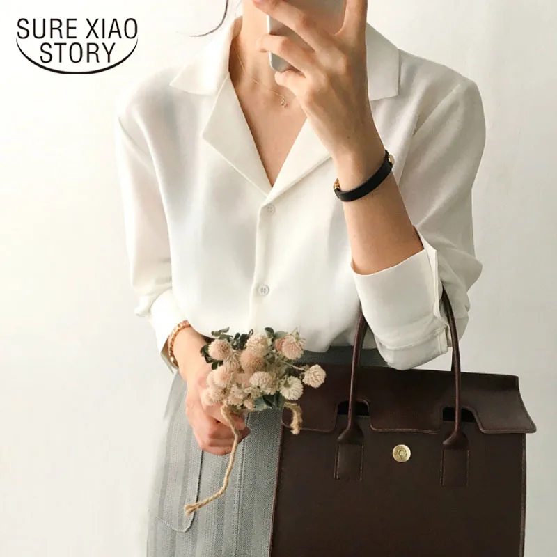 мода плюс размер рубашки slim v образным вырезом с длинными Элегантные женские