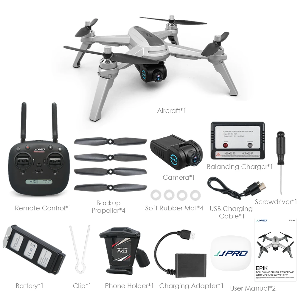 JJRC JJPRO X5 5G RC GPS телефон с камерой 1080P точка удержания высоты интересный следить за