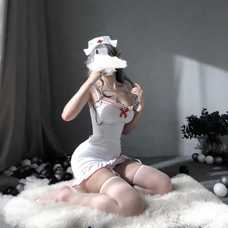 

The new trend in summer, white nurses wear comfortable and sexy lingerie for ladies, enhancing the charm of lingerie for ladies