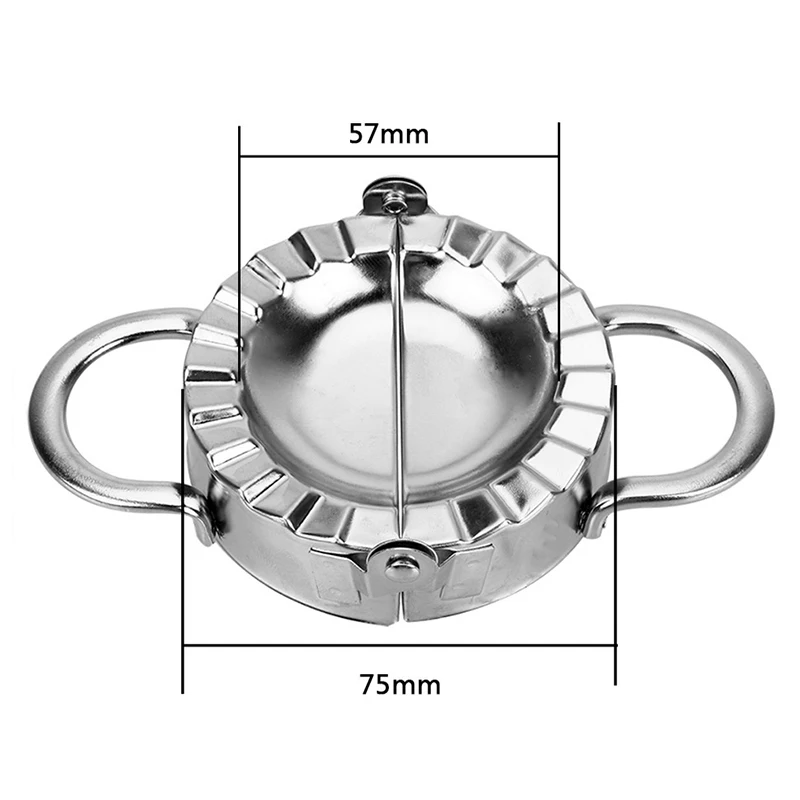 

2Pcs/Set Dumpling Maker Stainless Steel Dough Cutter Pie Maker Pastry Tools Dumpling Mould Kitchen Aid Home Baking Accessories