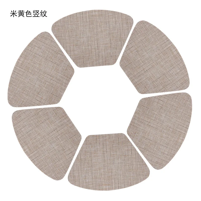 

Drink Cup Coasters For Glasses Heat Insulation PVC Kitchen Mat Non-Slip Table Placemats For Dining Table Mat Hot Pad