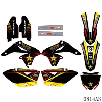 full graphics decals stickers motorcycle background custom number name for suzuki rmz250 rmz 250 2010 2018