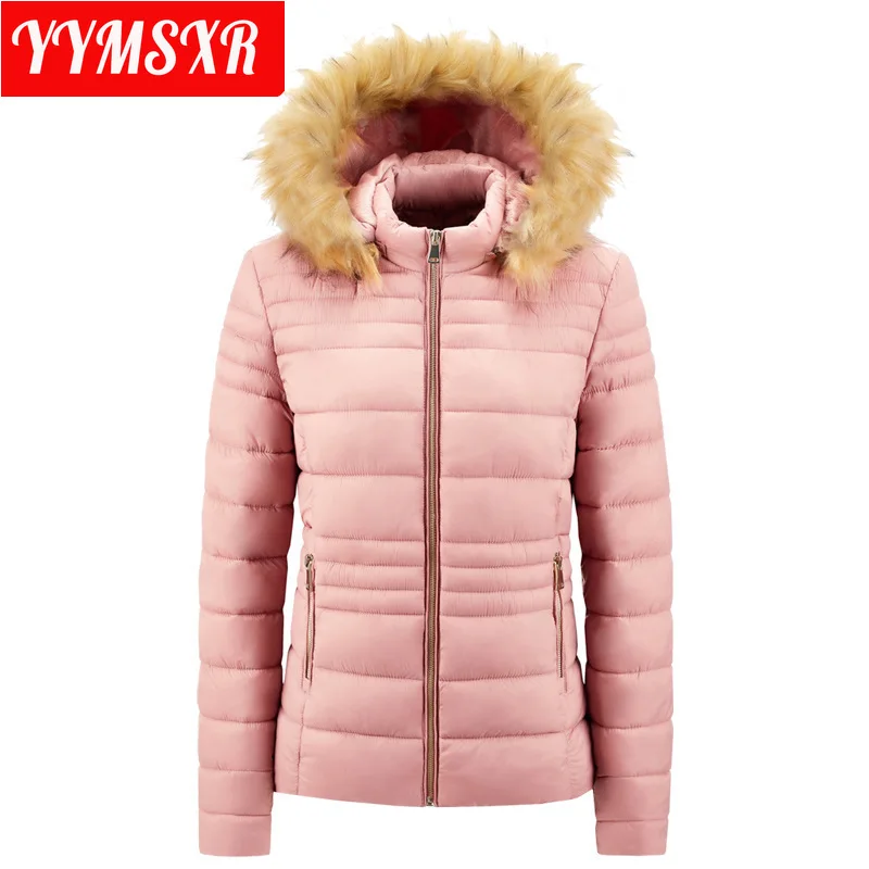 2022 Winter Jacket New Style Hooded Casual Warm Women's Clothing Trendy Female Blouses Pure Colors Wild Loose Elegant and Casual