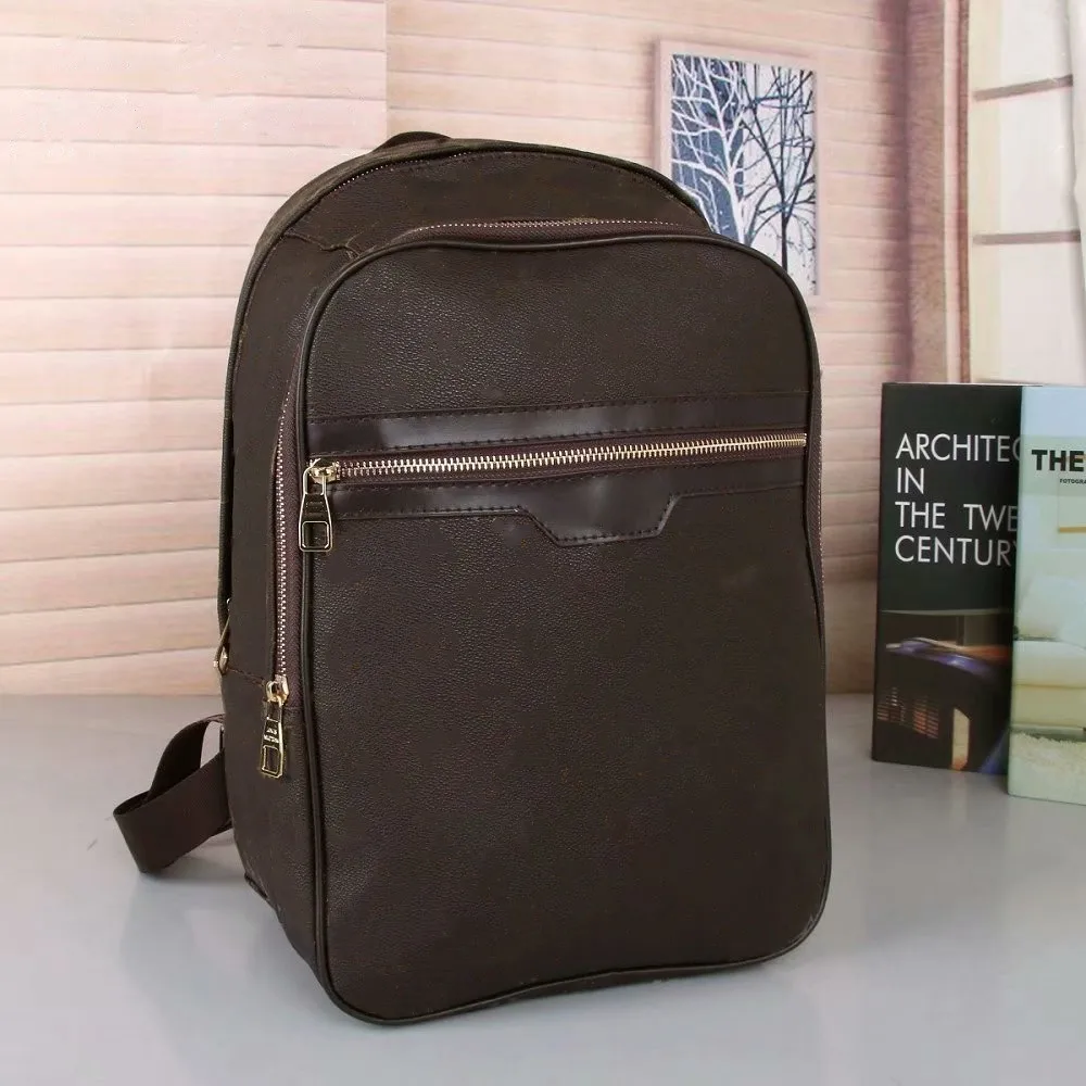 

New Leather Fashion Backpack Luxury Designer knapsack Men Women Backpacks Flowers and Plaid Schoolbag Satchel Back Pack