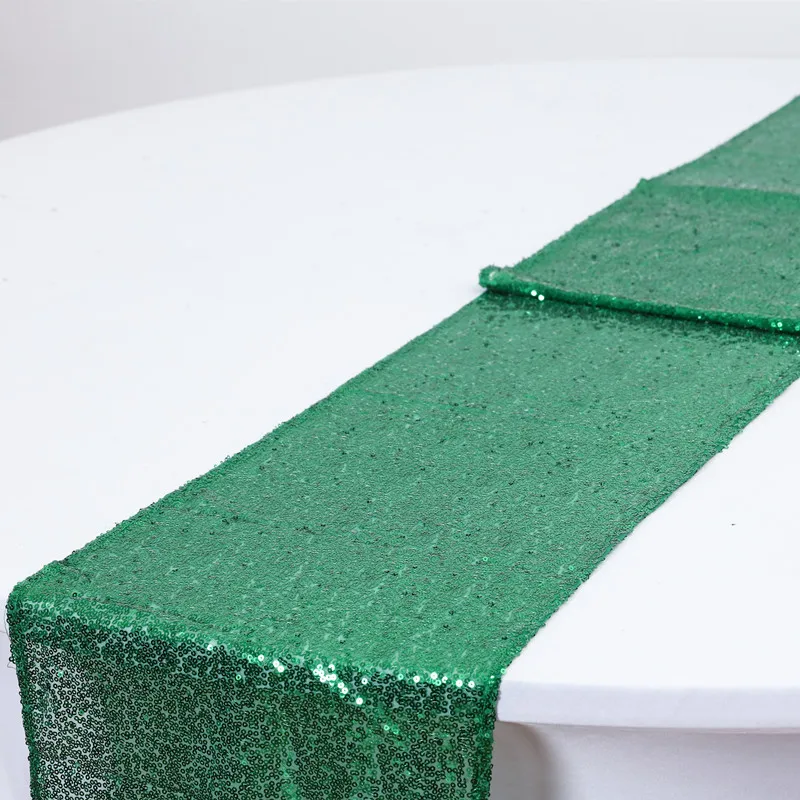 Green WedFavor блестящая подвеска золотистого и серебристого цвета, блестящая настольная дорожка с блестками, блестящая настольная дорожка для свадебного банкета, вечерние украшения для мероприятий - Цвет: Green