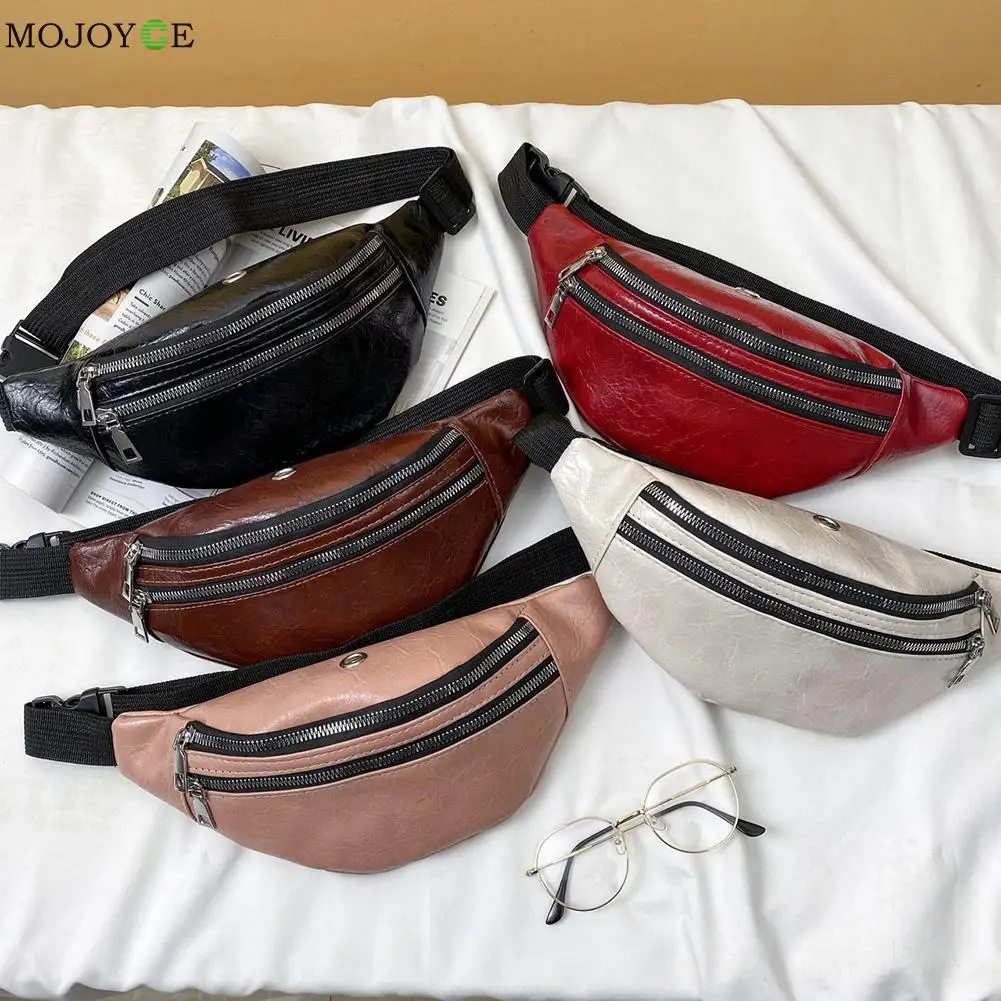 

Fashion Men Women Cotton Zipper Multi Layers Crossbody Waist Bag Ladies Vintage Pure Color Mini Purse Panny Packs