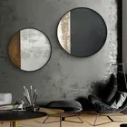 Абстрактные темные цвета комбинация холст живопись плакаты и принты настенные картины для гостиной спальни круглый домашний декор