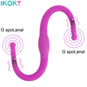Гибкий страпон, фаллоимитатор, вибраторы для женщин, двойная головка, точка G, анальная секс-игрушка для пар, сексуальные игрушки для лесбиянок, вагинальный Массажер для геев