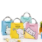 Сумки для ланча для женщин, Термосумка для бенто, водонепроницаемая милая сумка для ланча, сумка из ткани Оксфорд для пикника, большая сумка для хранения ледяных продуктов