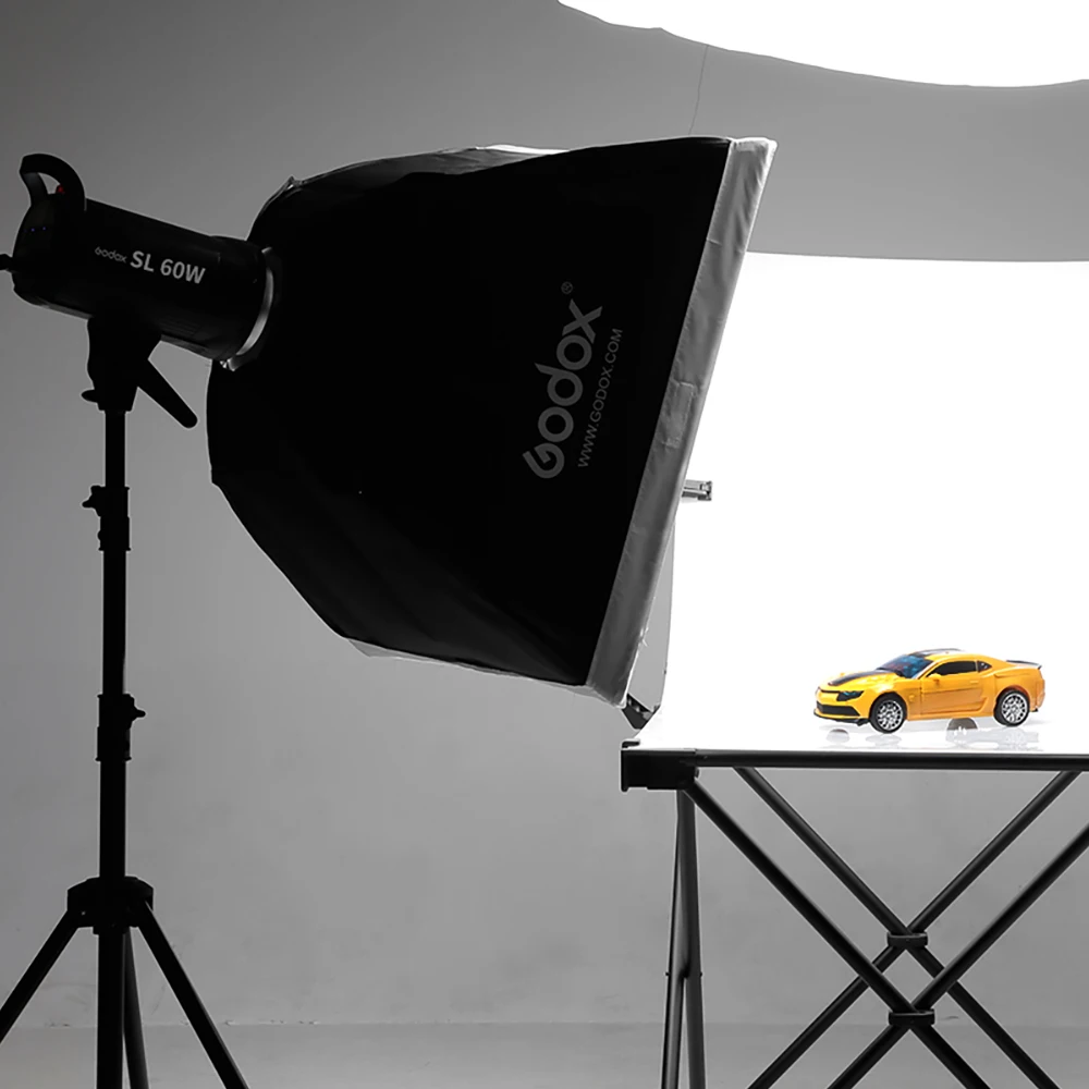 2x Godox SL 60W 60Ws 5600K Studio LED непрерывный свет для фото и видеосъемки + 2x1 8 m Light Stand 2x60x90cm