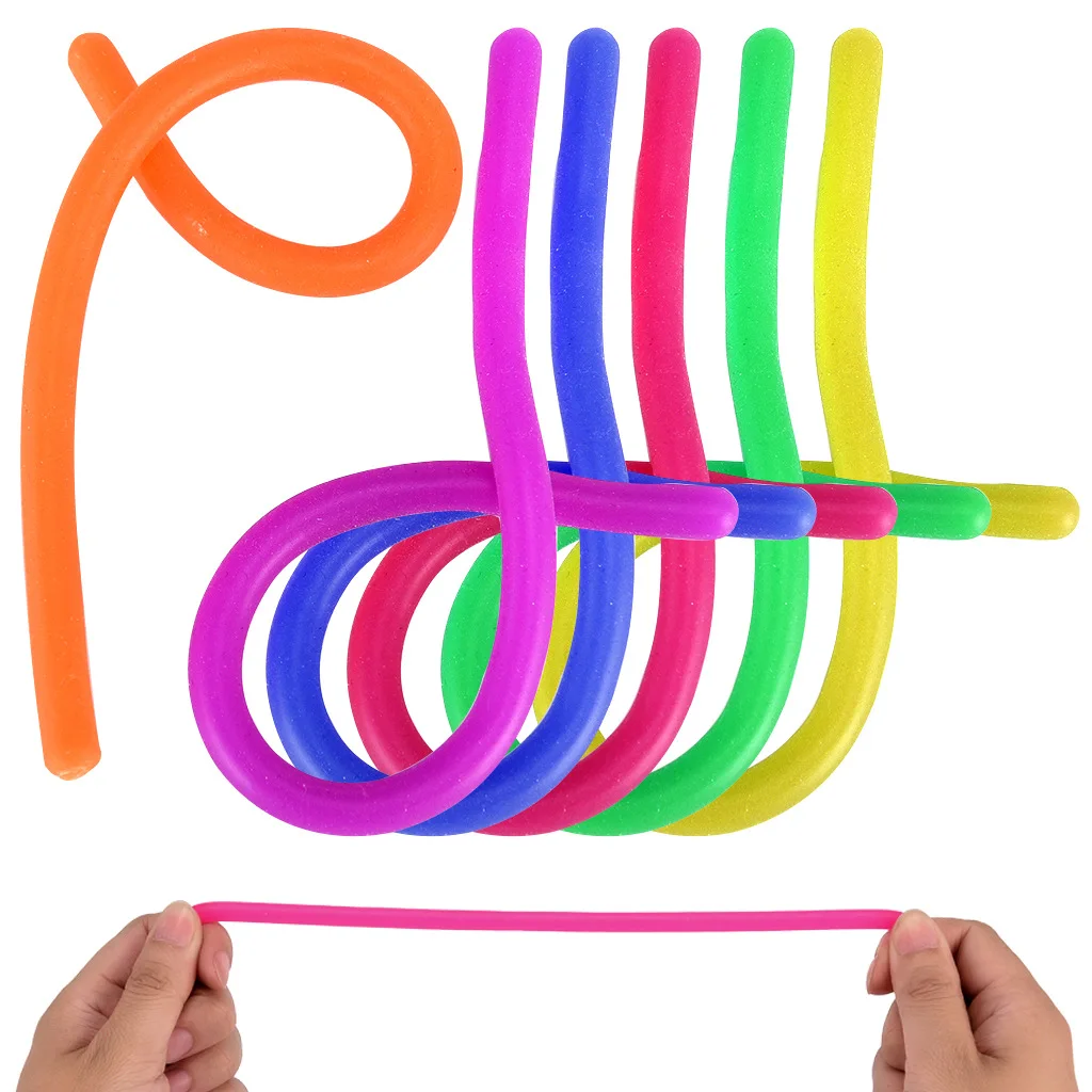 

Pop It Fidget Toys About 22Cm Autism Vent Stress Relief Luminous Noodle Stretch String Rope Anti Stress Toys for Children Adults
