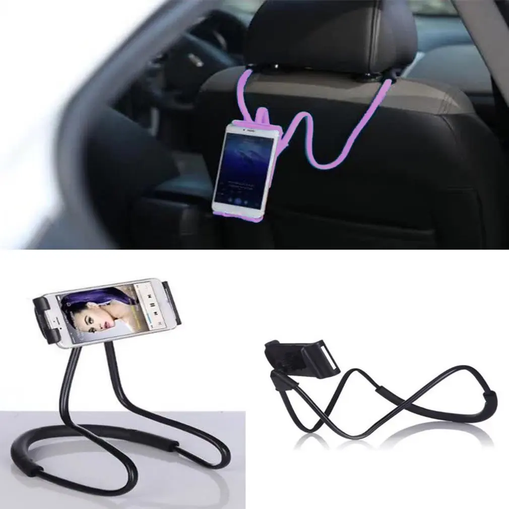 mobile phone holder hanging neck lazy mobile phone holder accessory smart phone universal flexible 360 degree mobile phone holde free global shipping