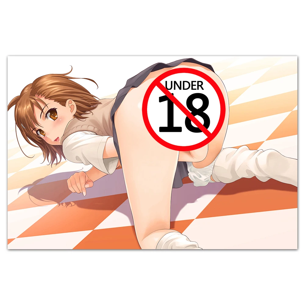 

Sexy Girls Anime Poster Unframed Adult Wall Art Canvas Painting Wall Pictures Print For Living Room Home Decor