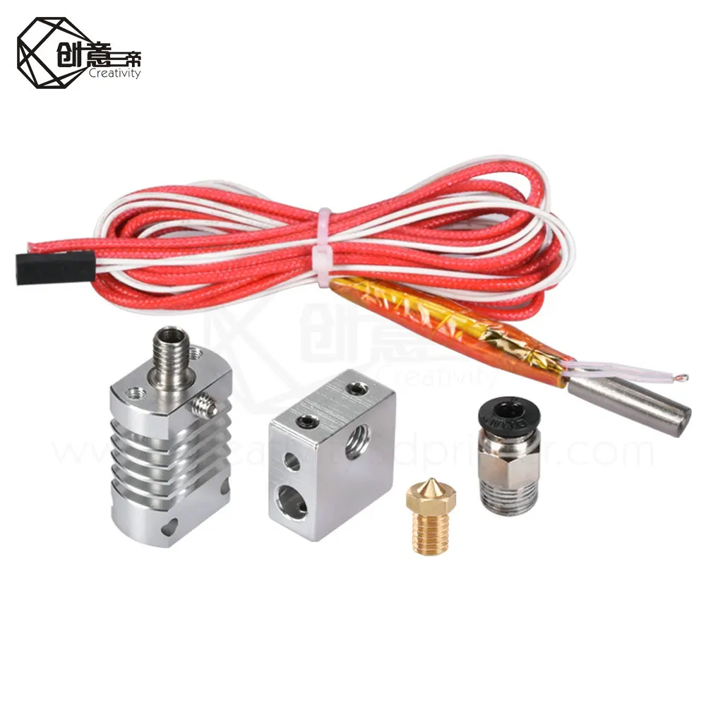 3D полностью металлический J head Hotend Extruder Kit CR8/CR10 для детской V6 Bowden 1 75/0 4 мм Nozzle Printer