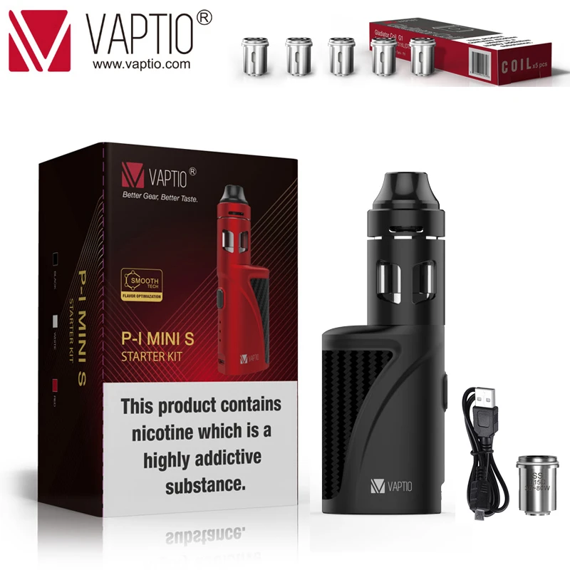 Набор для вейпа Vaptio P1 Mini S электронная сигарета со встроенным аккумулятором на 1300