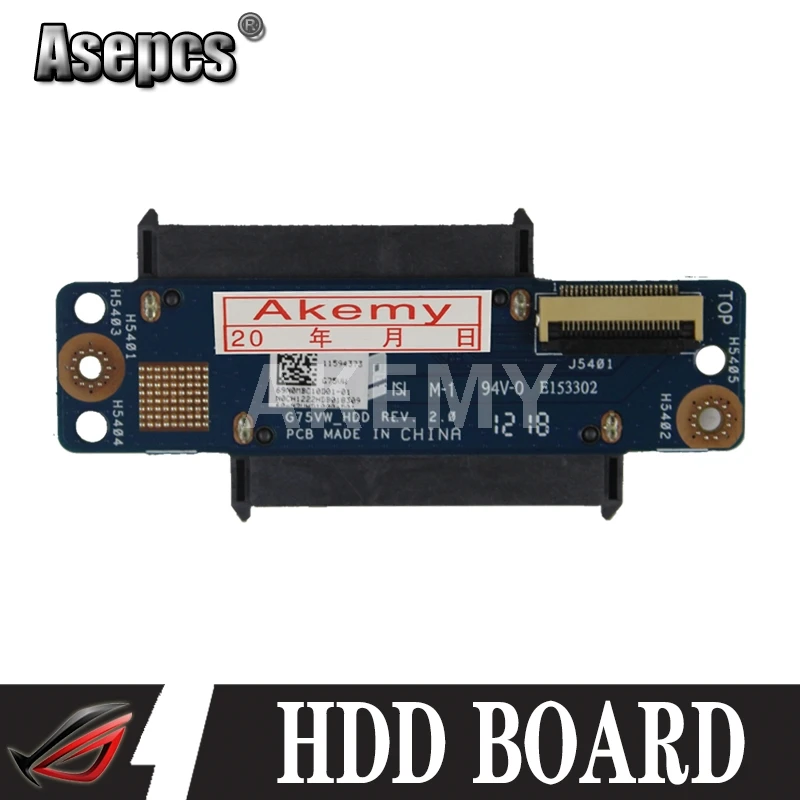 

G75VW HDD плата для ASUS G75V G75VW HDD жесткий диск плата для ноутбука Материнская плата протестирована хорошо